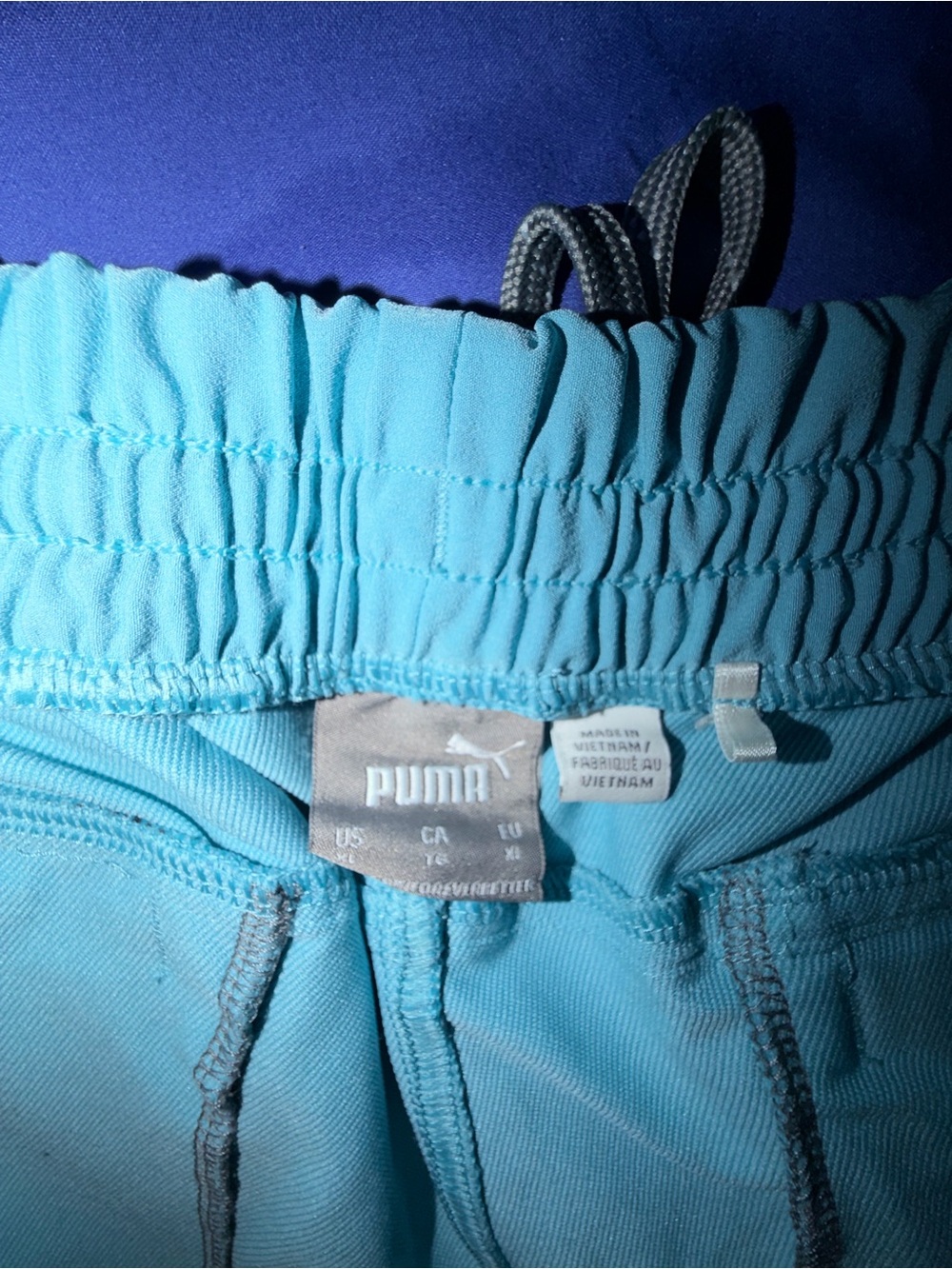 Puma Men's Aqua Athletic Shorts with Drawstring - Picture 8 of 10